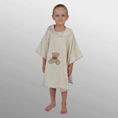 TEDDY NATUR BADE-PONCHO