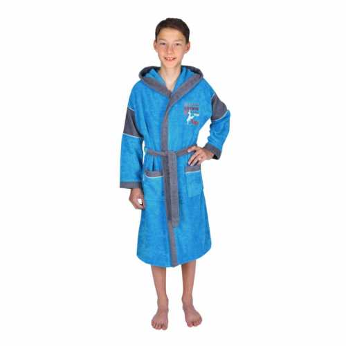 Jungen-Bademantel "Avenue petrol"