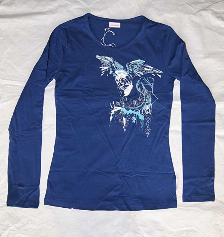Schiesser Jungen Langarm-Shirt  blau mit Aufdruck