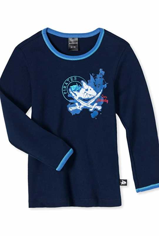 Schiesser Langarmshirt blau "Capt'n Sharky"