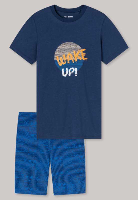 Schlafanzug kurz Jersey "Wake up"