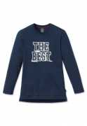 Schiesser Jungen Langarm-Shirt blau "the best"